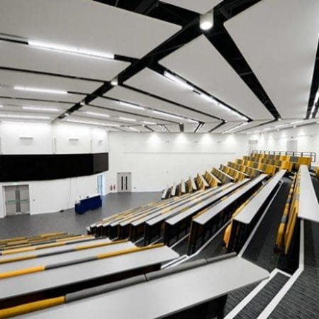 Lecture room in Issac Newton building at University of Lincoln